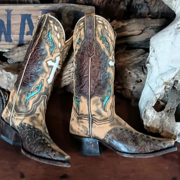 Dan Post lady "anthem" western boots 6.5M - Picture 3 of 9